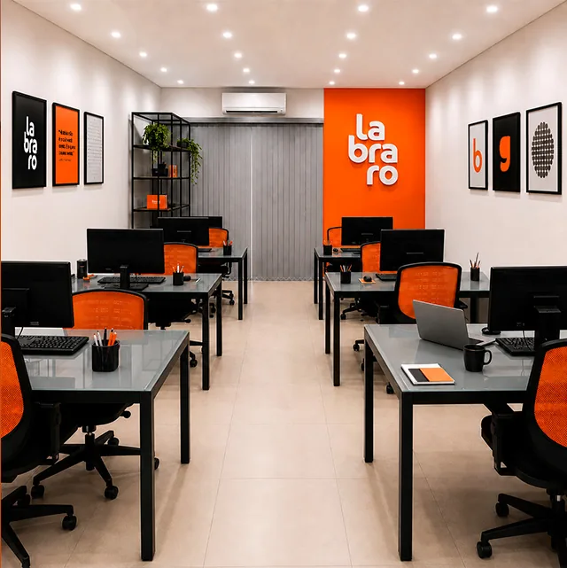 Área de trabalho do escritório Labraro