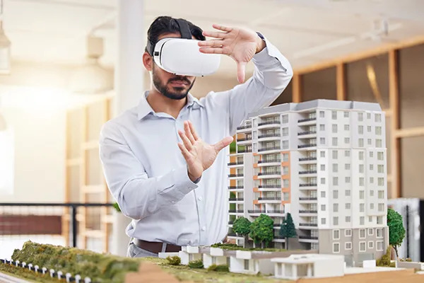 Realidade Virtual indústria de construção - marketing de conteúdo